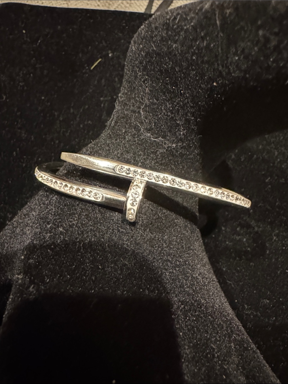 Cartier All Bling Nail Bracelet - Women's Fashion Jewelry - Picture 3 of 7